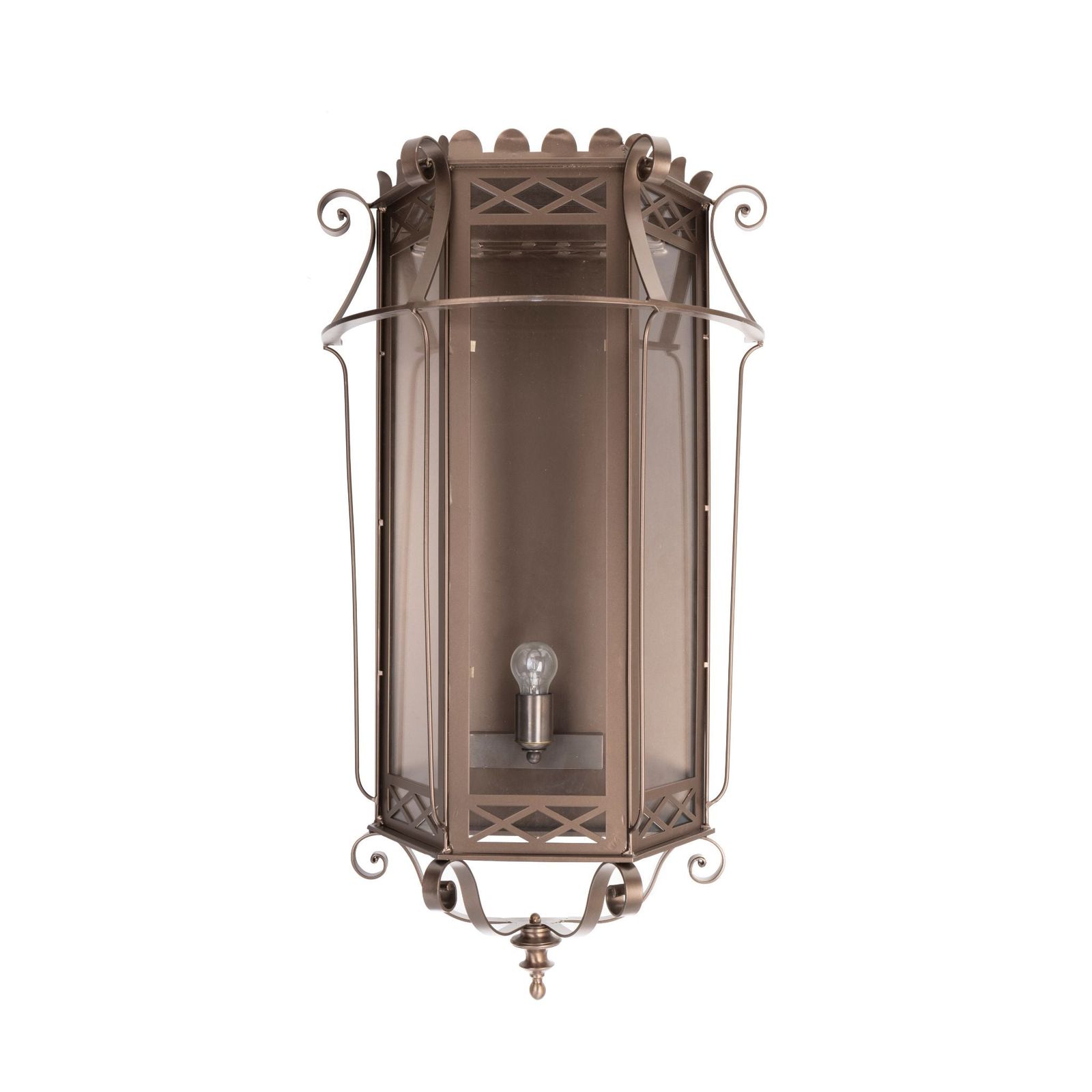 Eden Dama half lantern wall light by Il Bronzetto