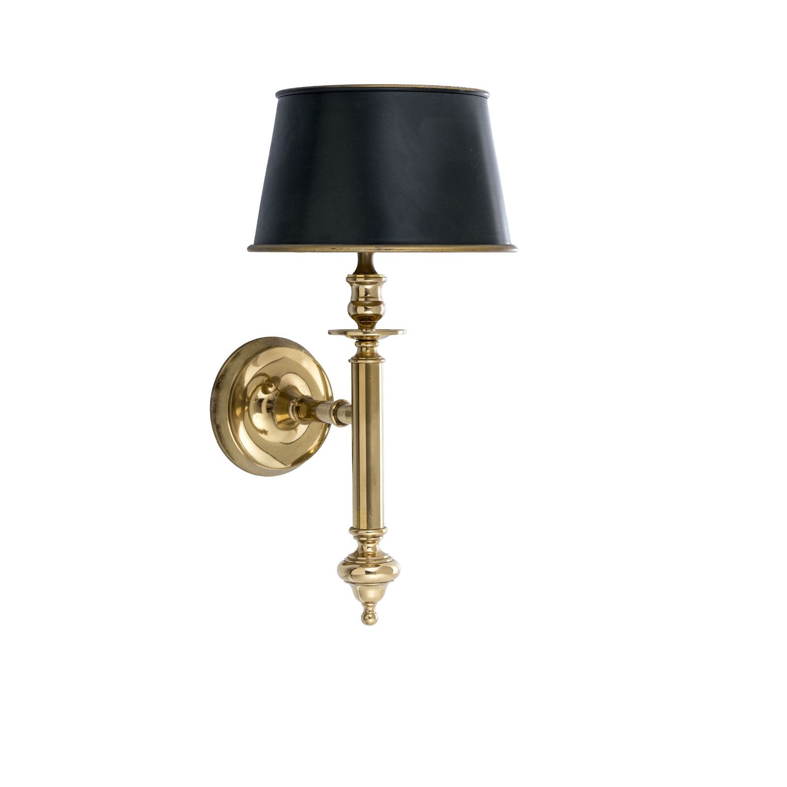 Novecento Lumen wall light with aluminum lampshade by Il Bronzetto