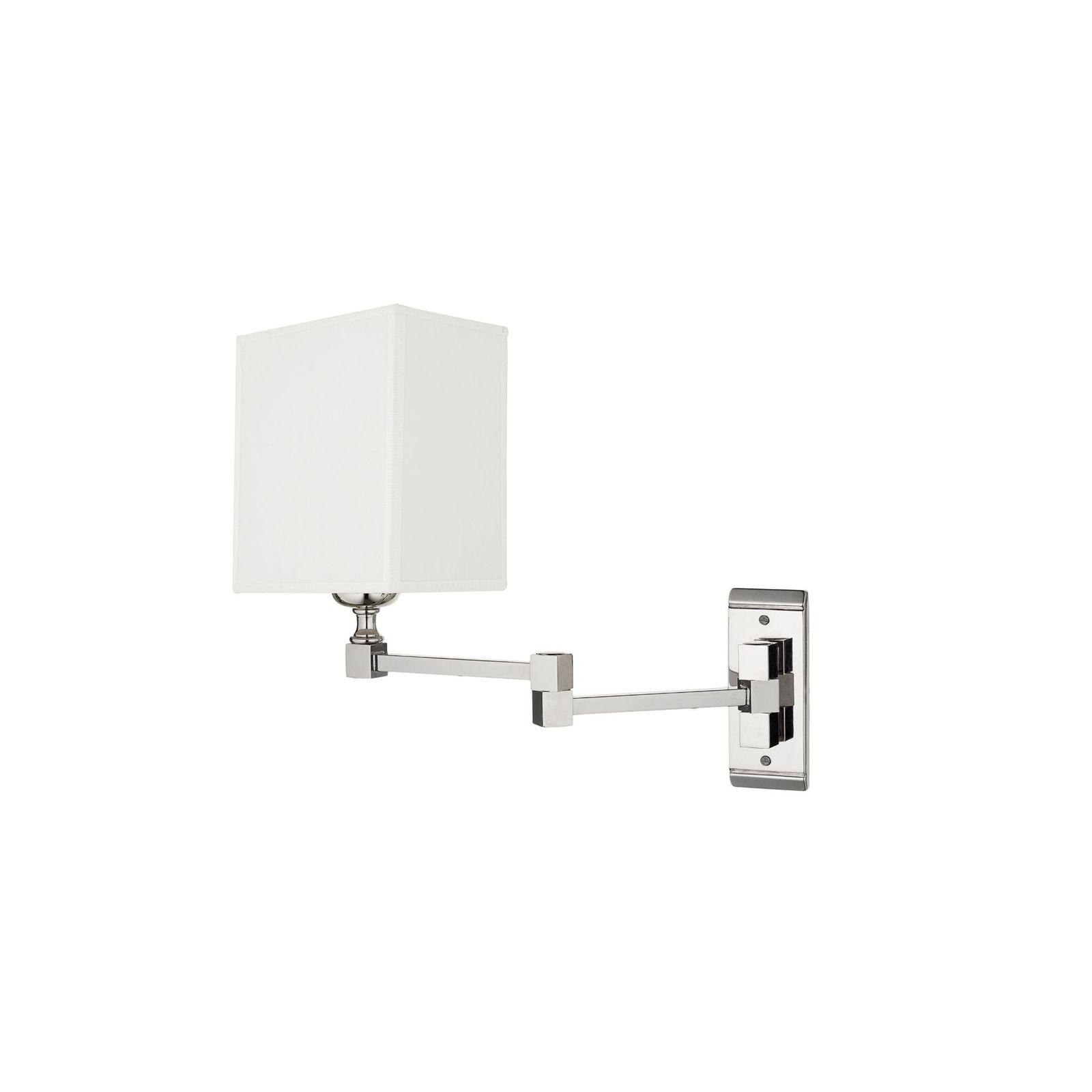 Novecento Jane wall light with jointed square arm by Il Bronzetto