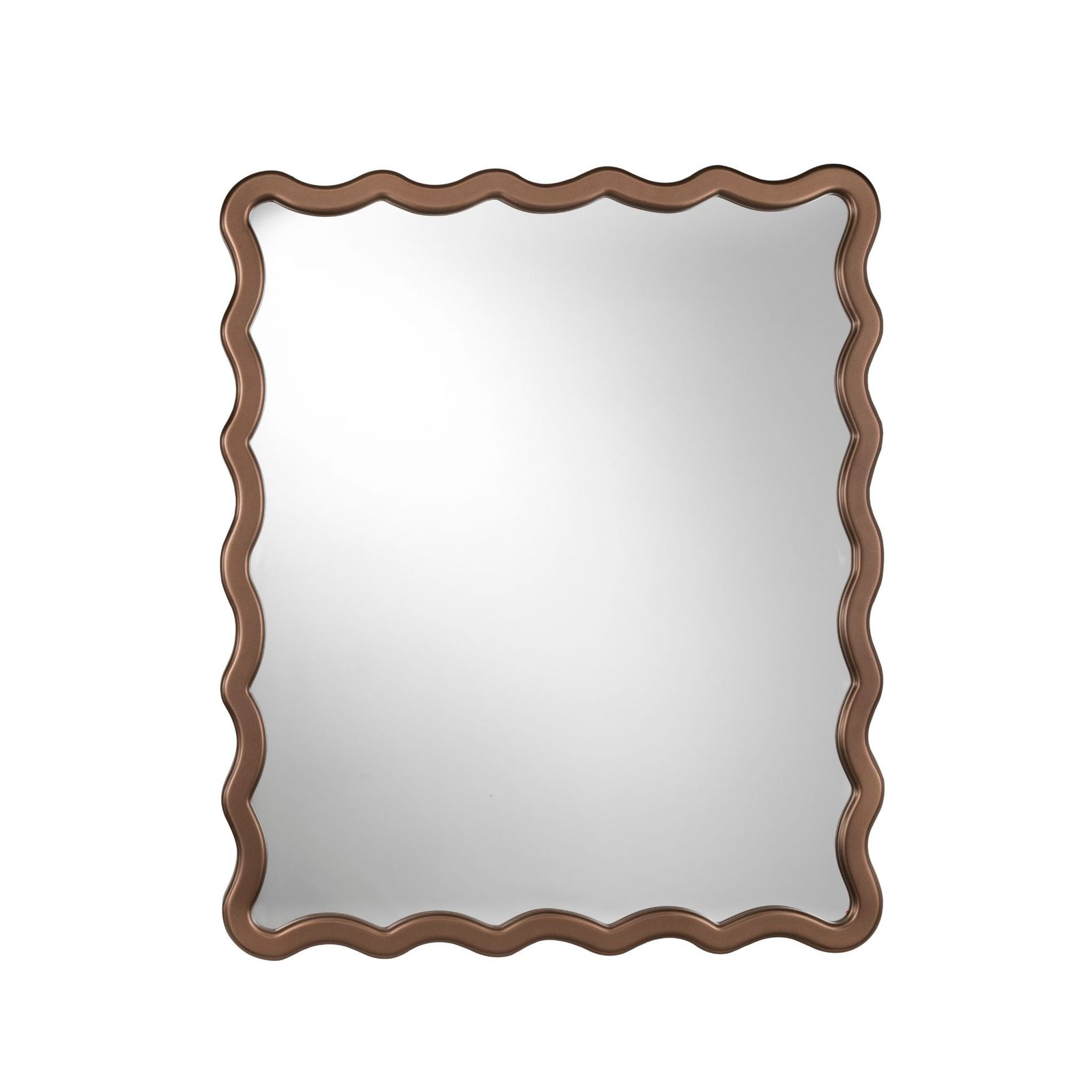 Urban waves brass mirror by Il Bronzetto