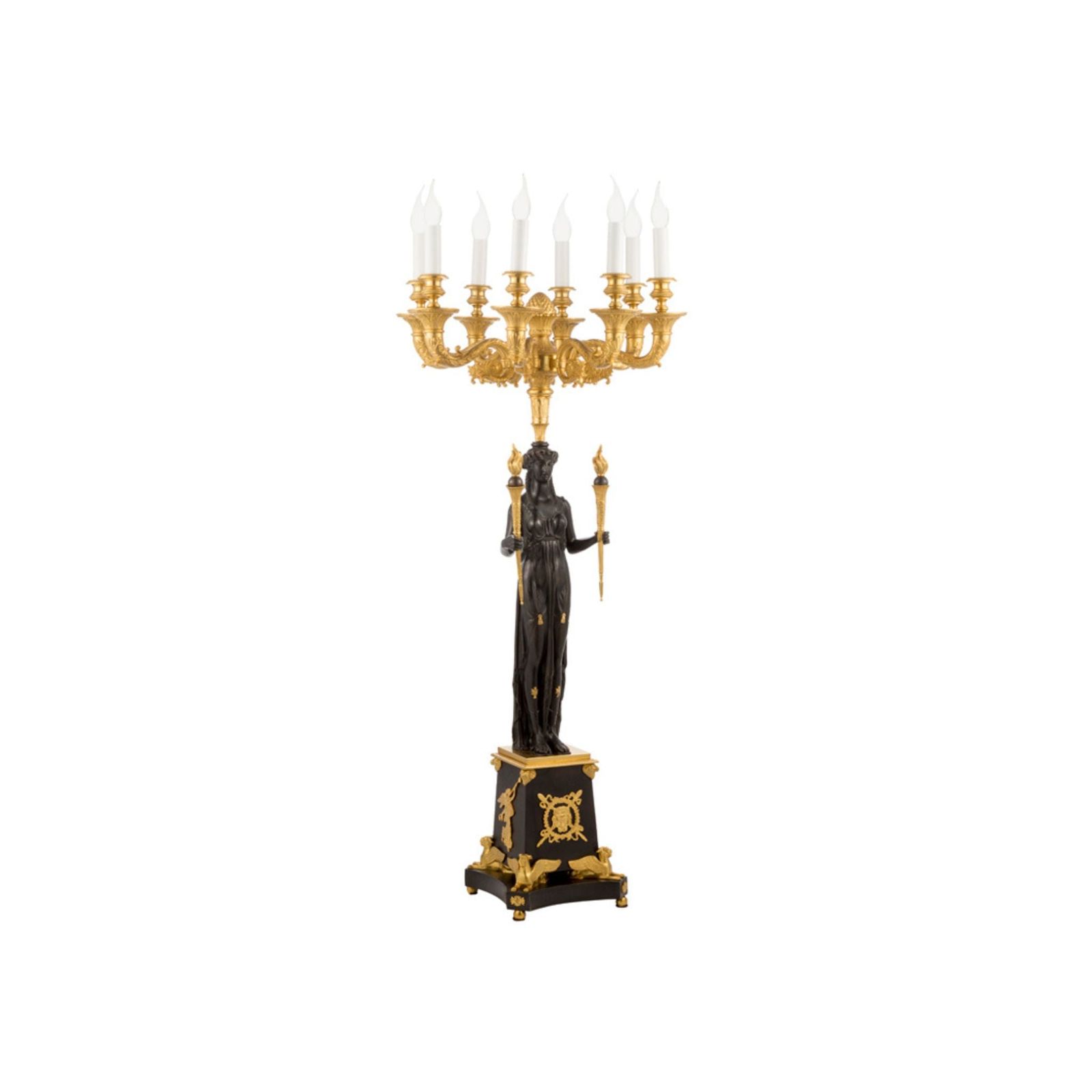 Myhto Ecate candelabra by Il Bronzetto