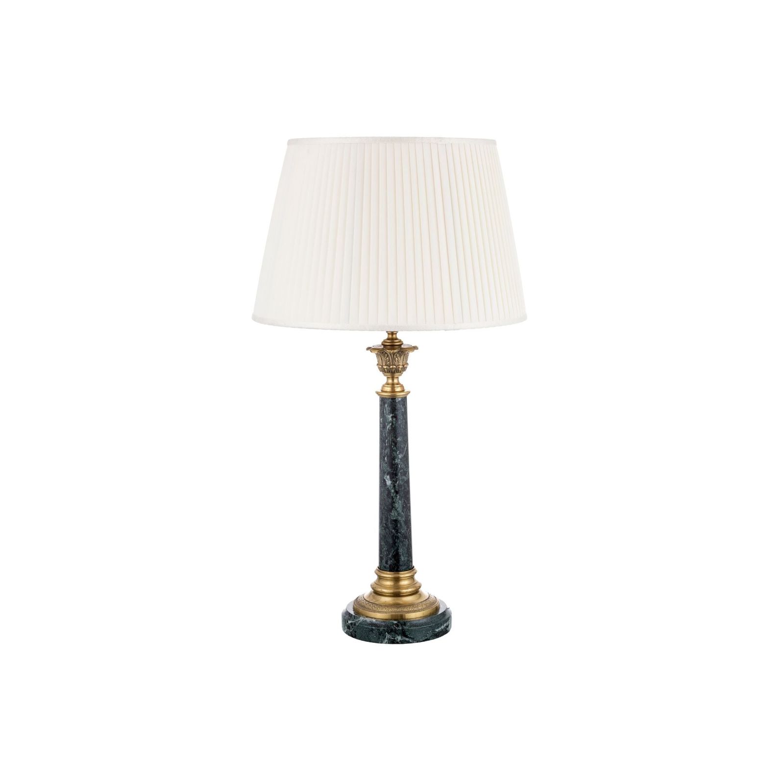 Palmira column table lamp with casting structure by Il Bronzetto