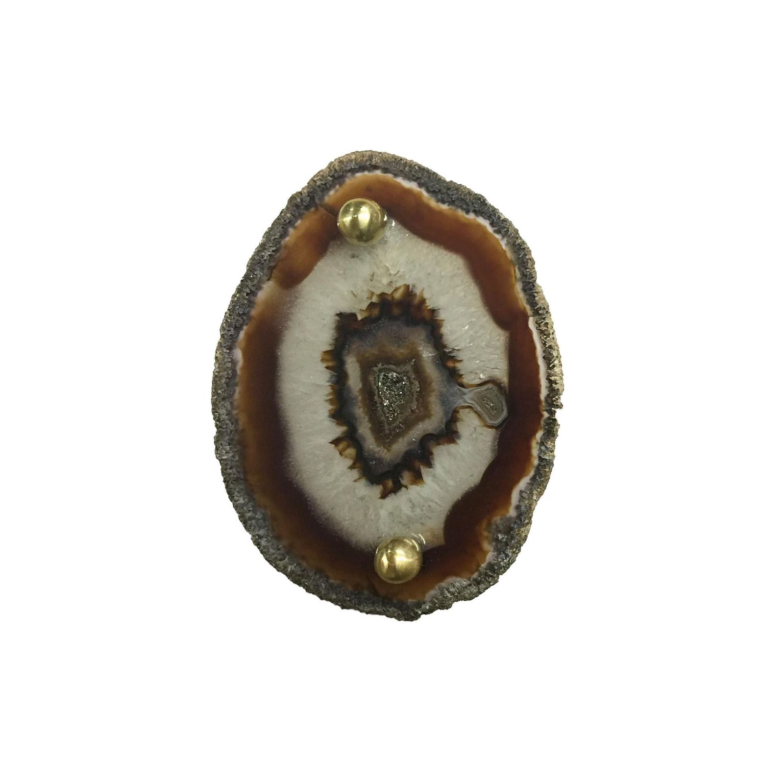 Flora Agata - agata brass knob by Il Bronzetto