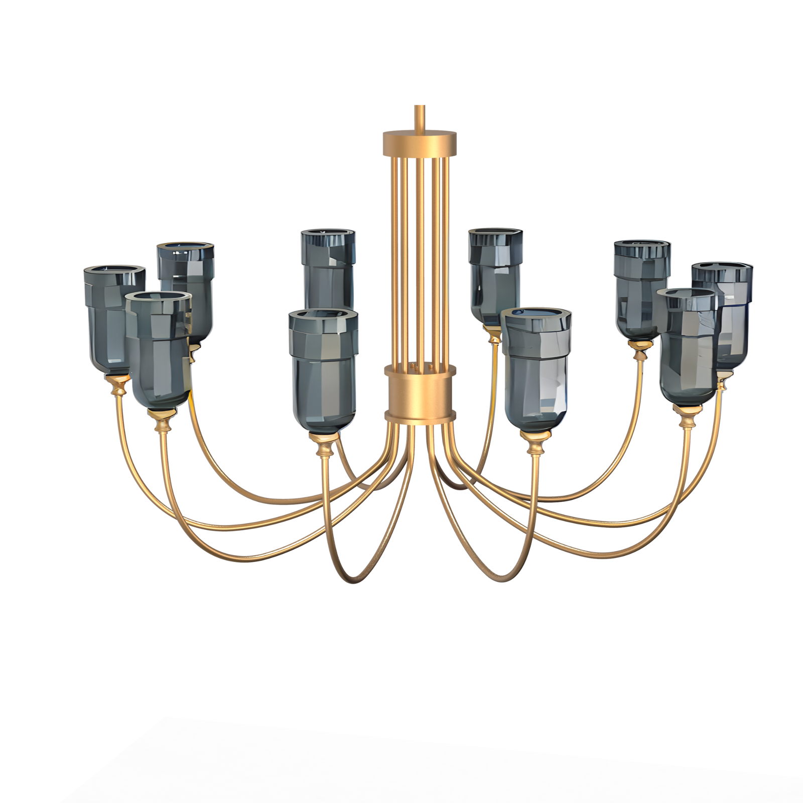Jacaranda one tier chandelier by Il Bronzetto