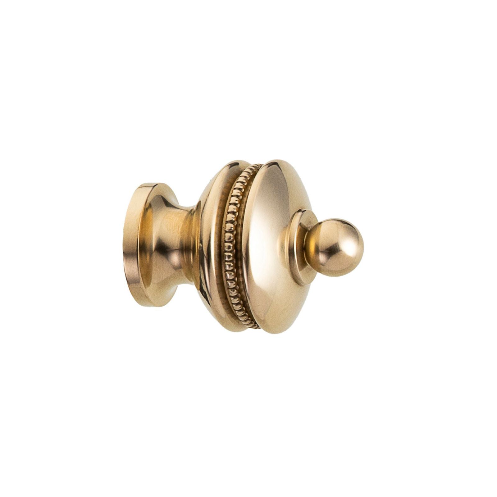 Novecento Corso Sempione - brass curtain rod finials by Il Bronzetto