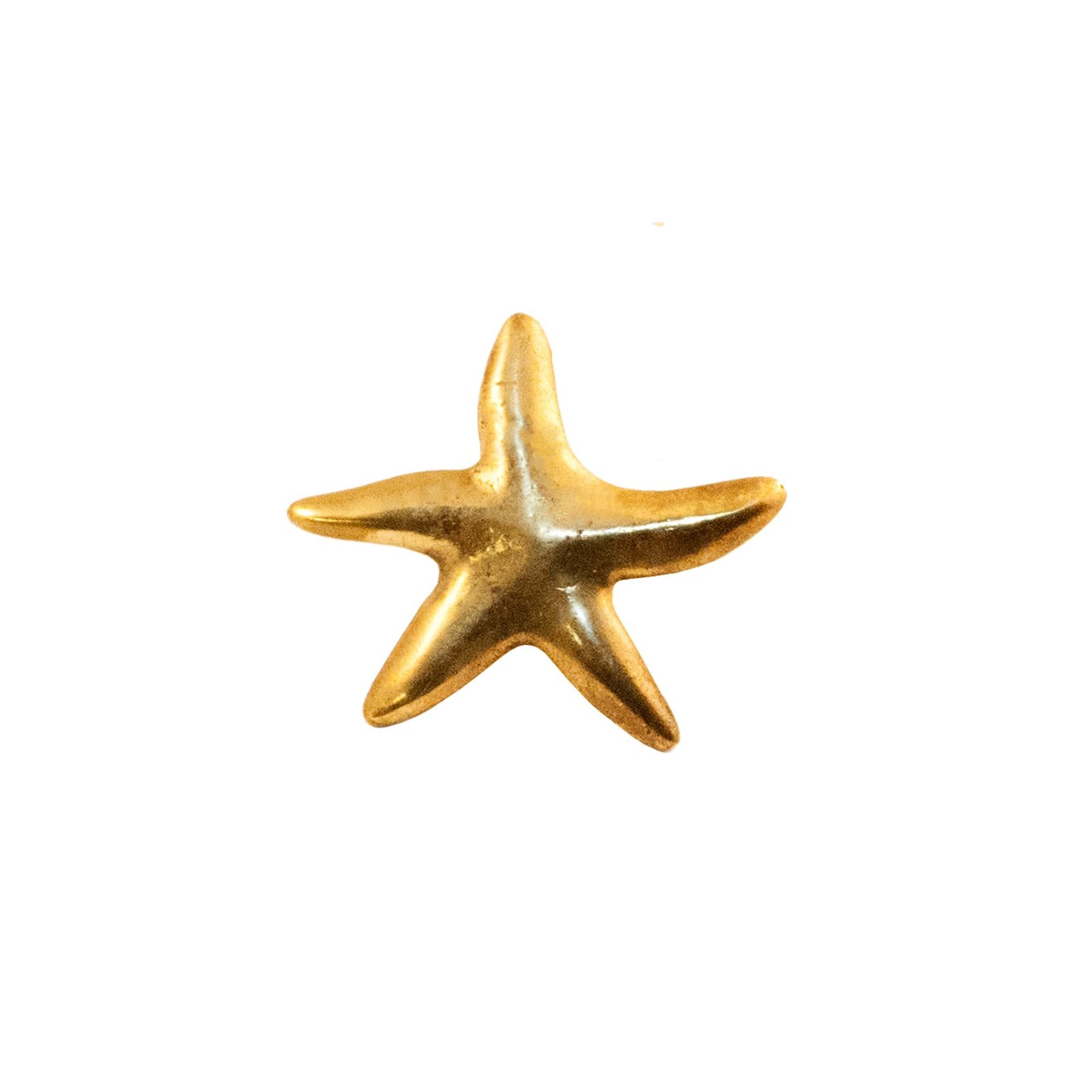 Oceano Linosa - starfish brass knob by Il Bronzetto