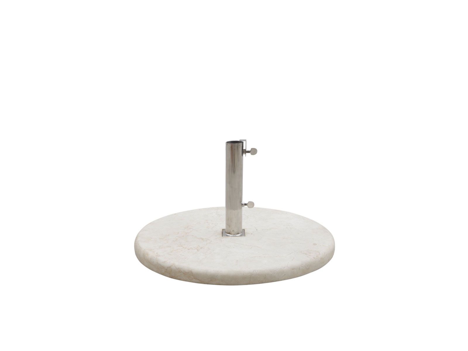 Marble parasol base, round, 50Kg with pipe Ombrelloni by Il Giardino di Legno