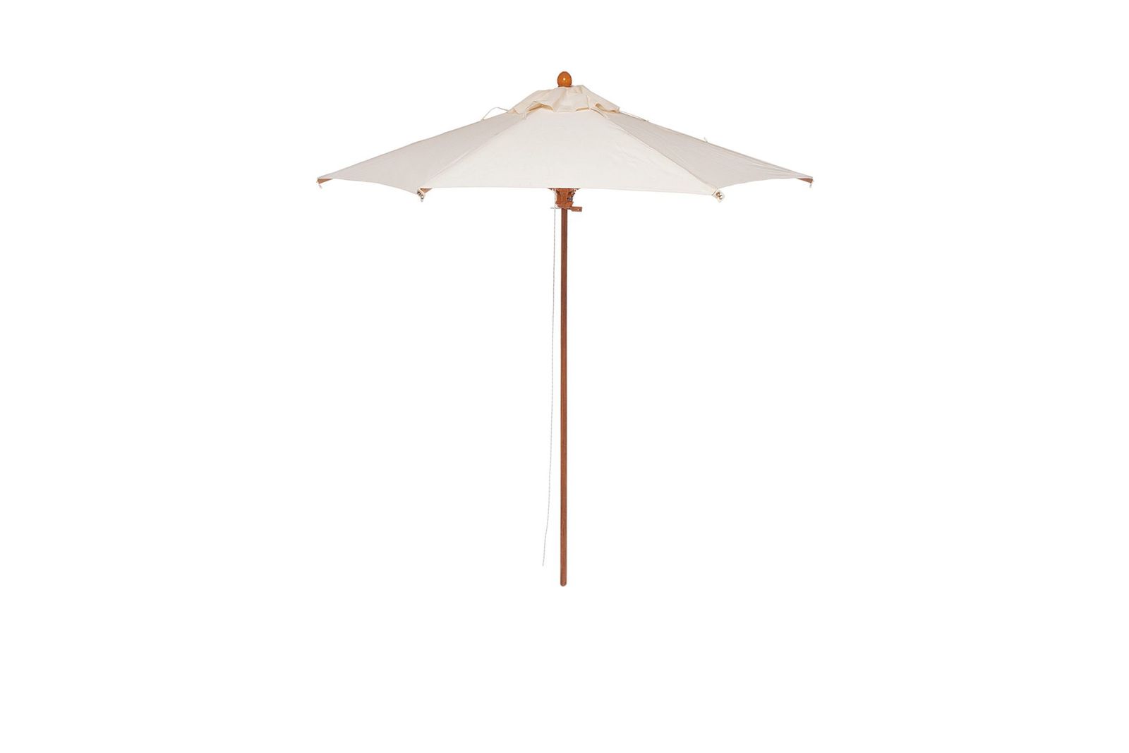 Round central wooden post parasol, dia. 250cm, pole: 38mm Parà - Ombrelloni by Il Giardino di Legno