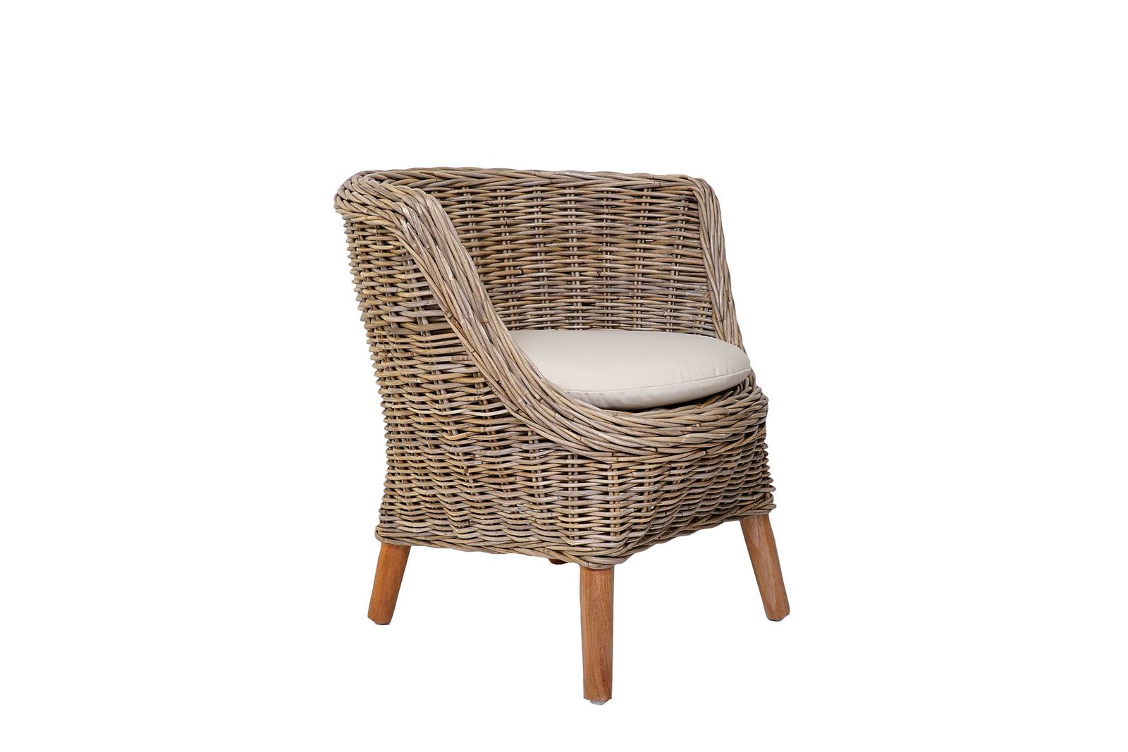 Tara Round Rattan Chair by Il Giardino di Legno