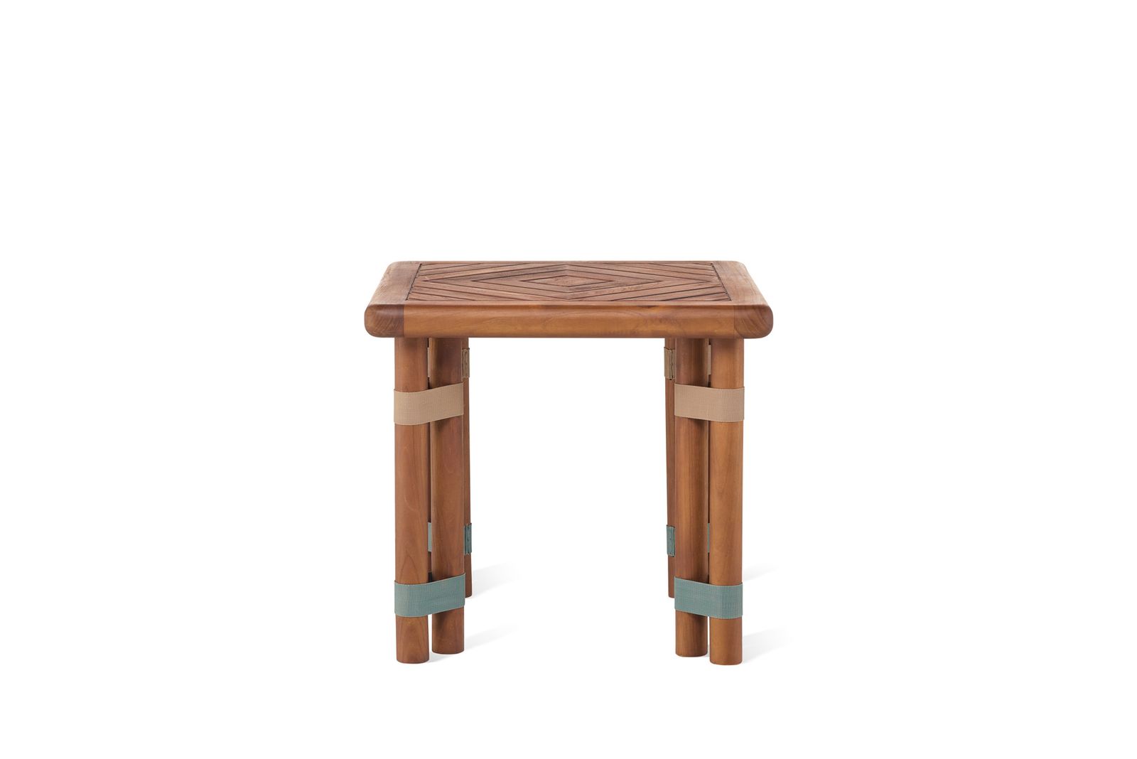 Lignes Square Side Table by Il Giardino di Legno