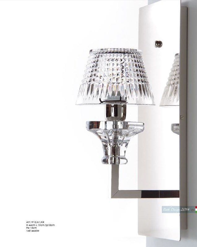 Wall Lamps Contemporary 1913/A1/KR by Il Paralume Marina