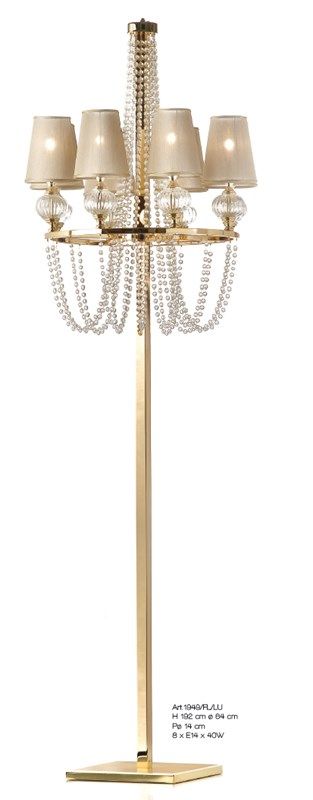 Floor Lamps Classic 1949/FL/LU by Il Paralume Marina