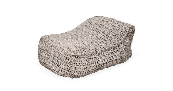 Cozy Lounger crocheted 6mm - "Syros Lounger" - Sand by Ilektras Croshade