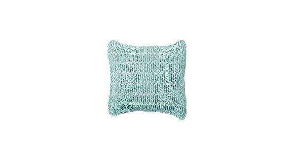 Cushion crocheted both sides - 40*40 / 45*45 - 3mm "Web" - Turquoise by Ilektras Croshade
