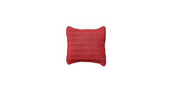Cushion crocheted both sides - 40*40 / 45*45 - 3mm "Web" - Watermelon by Ilektras Croshade
