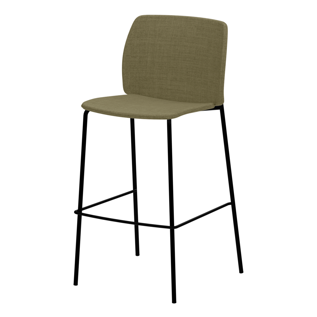 Aryn Max High chair with 4 leg frame (upholstered seat & back) by INCLASS