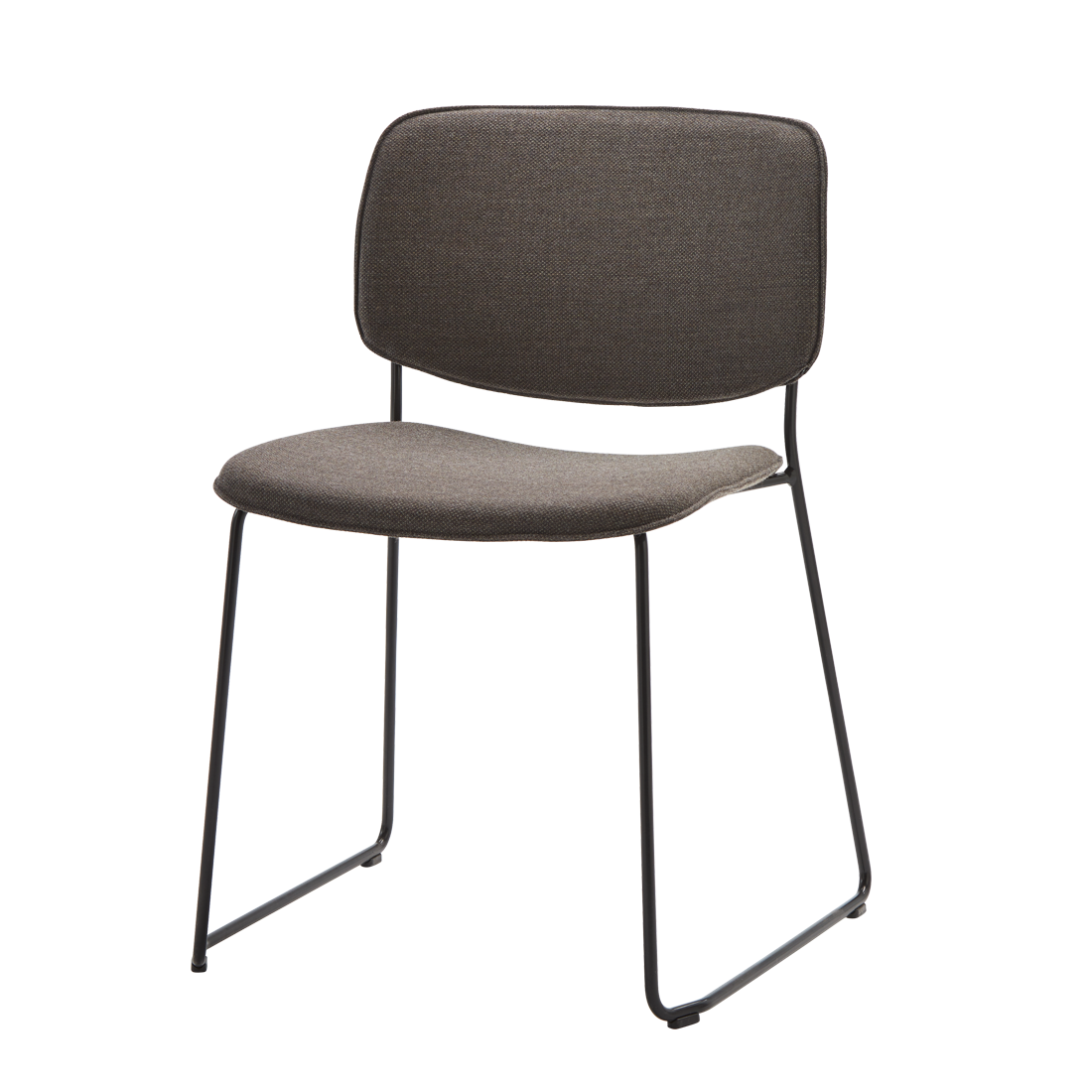 Aryn Wood Chair with sled frame (upholstered seat & back) by INCLASS
