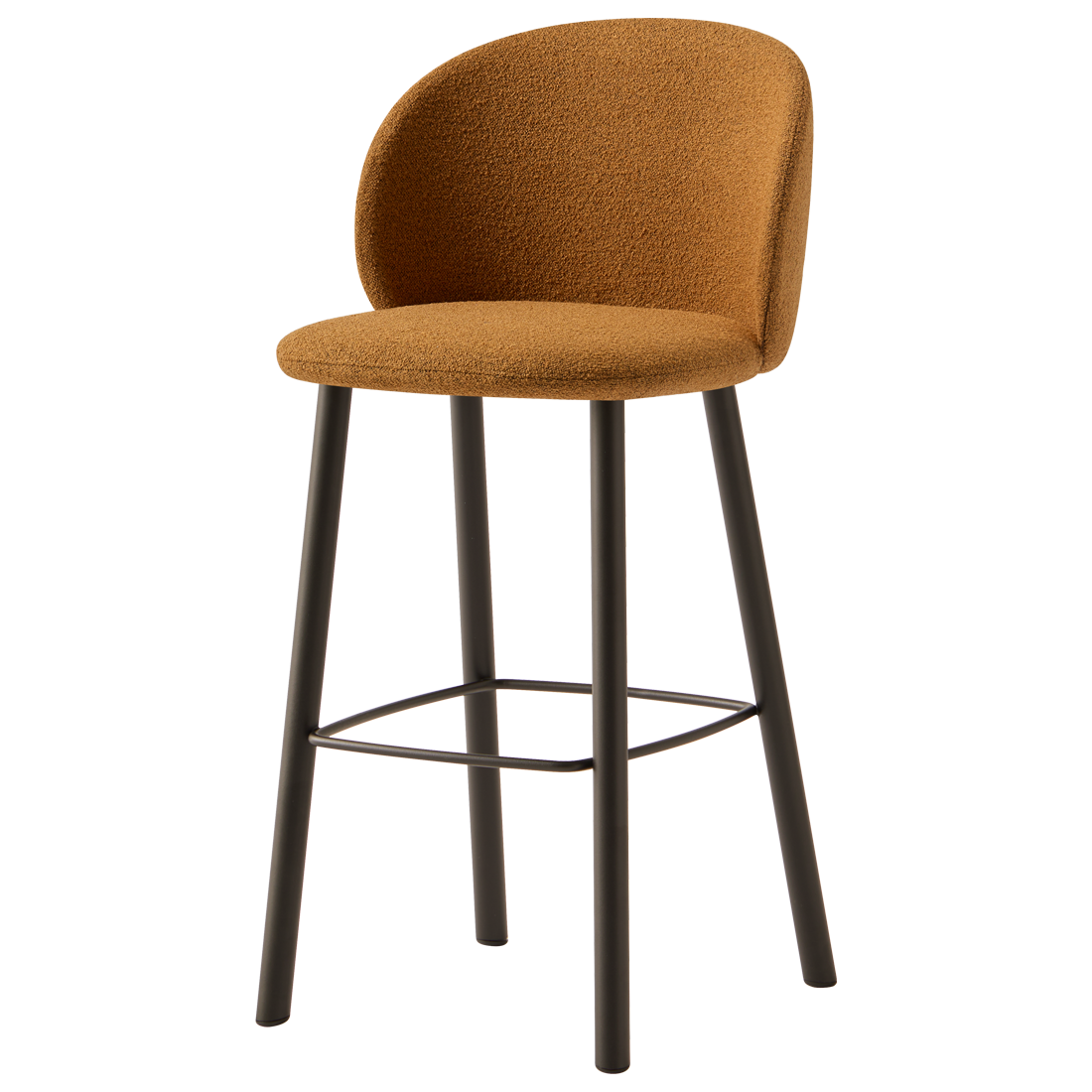 Binar 55 High stool with 4 steel legs by INCLASS