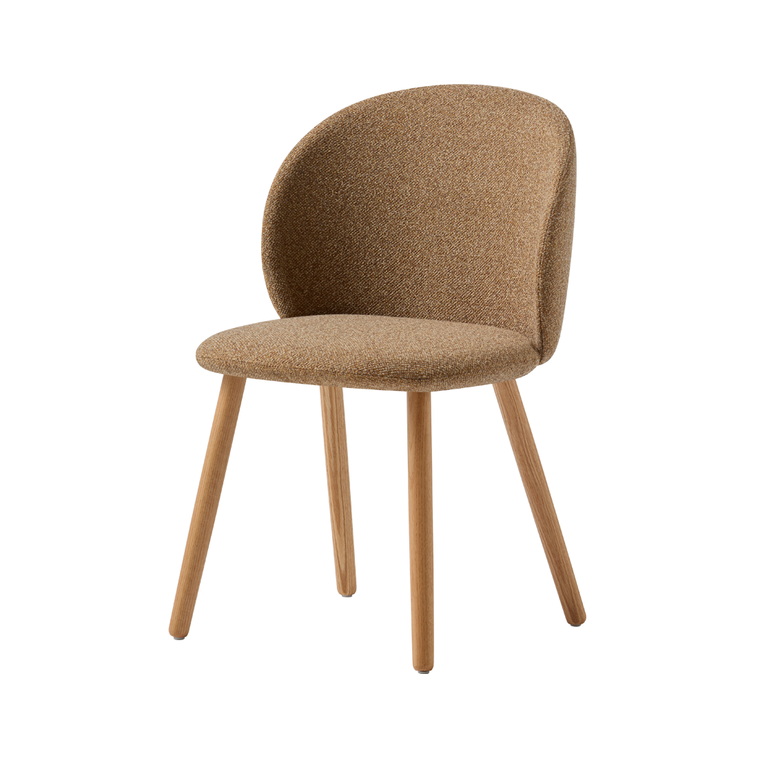 Binar 55 Chair with 4 wooden legs by INCLASS