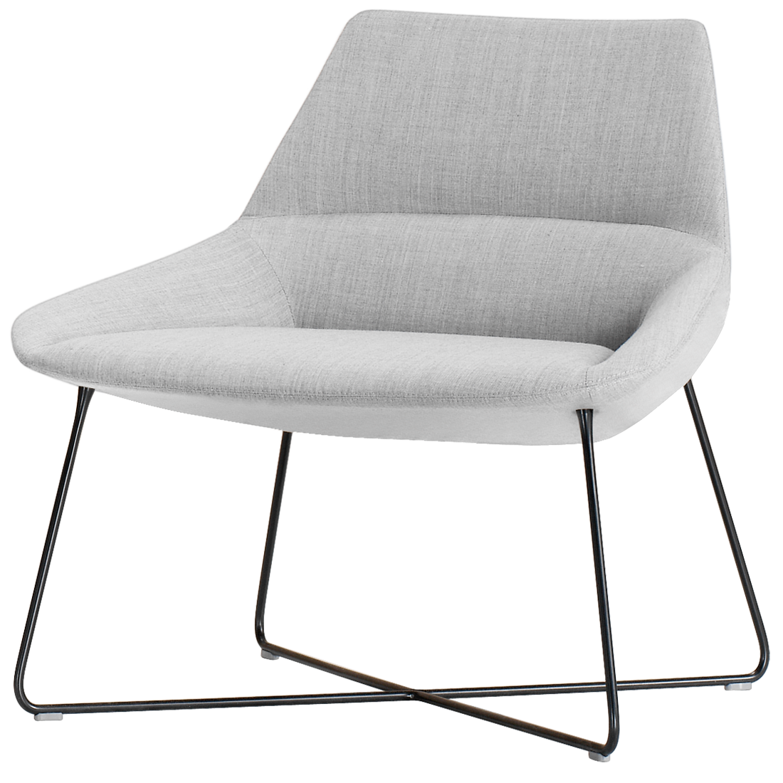Dunas Xl Lounge chair with low back and rod frame by INCLASS