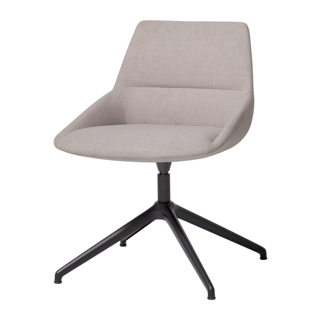 Dunas Xs Chair with 4 spoke aluminum swivel base by INCLASS