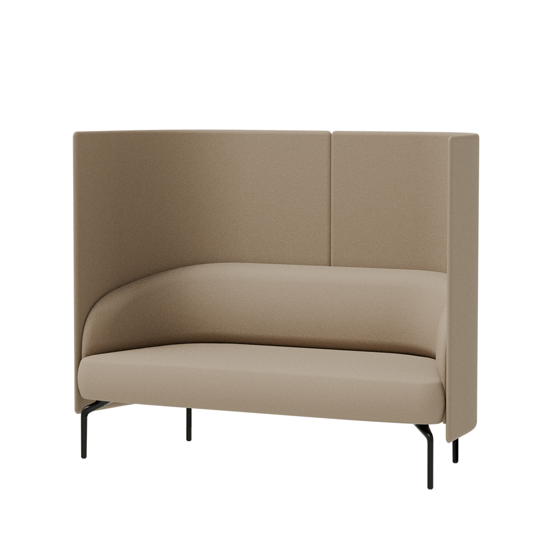 Kern KER0030 + KER1030PC Two seater sofa + Privacy screen by INCLASS