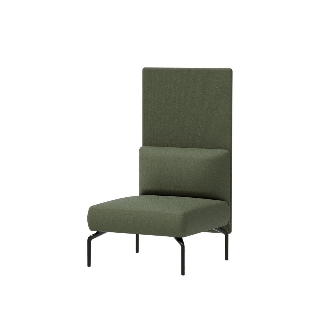 Kern KER0210 + KER1210PT One seater module with backrest + Privacy screen by INCLASS