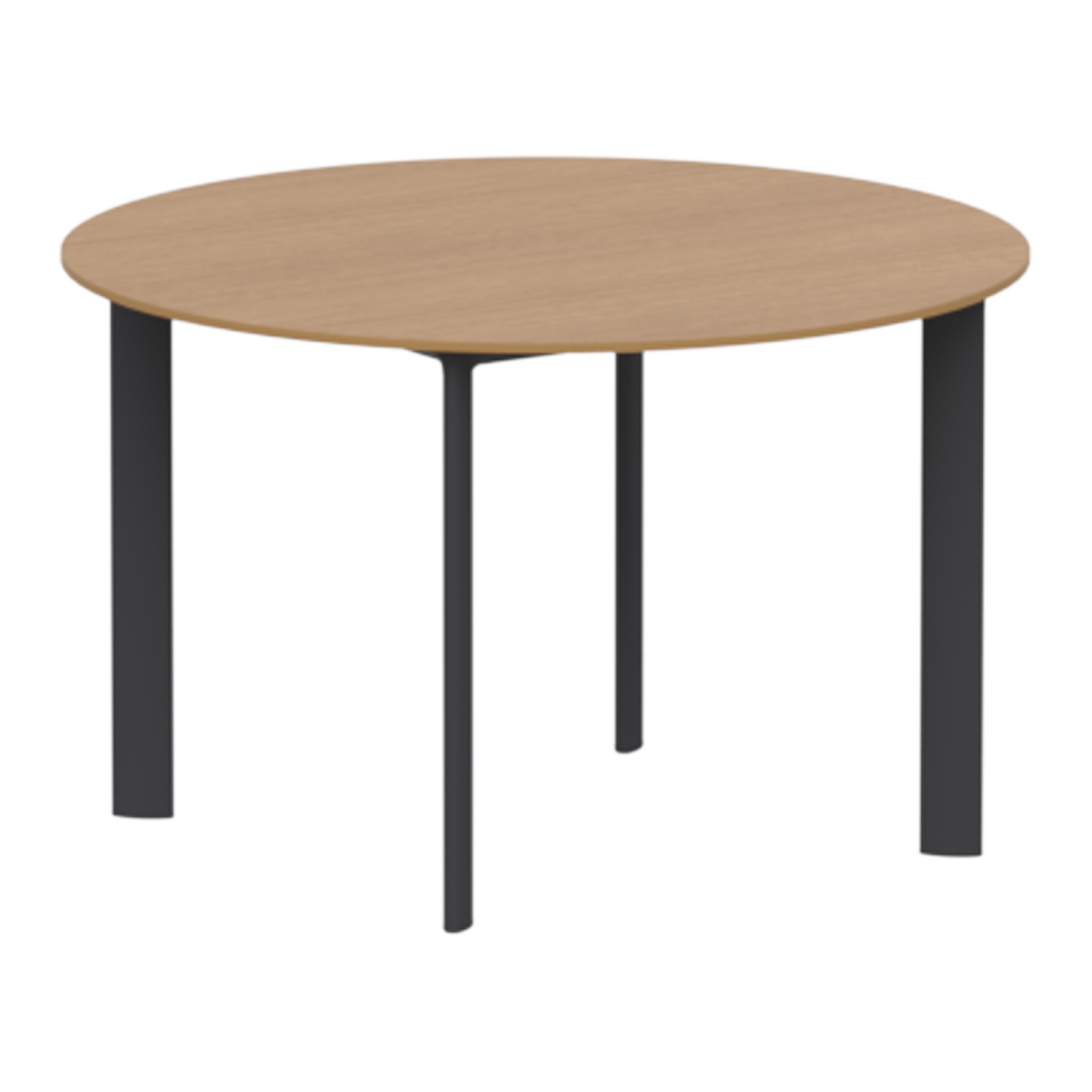 Laminar Tables with round tabletops by INCLASS