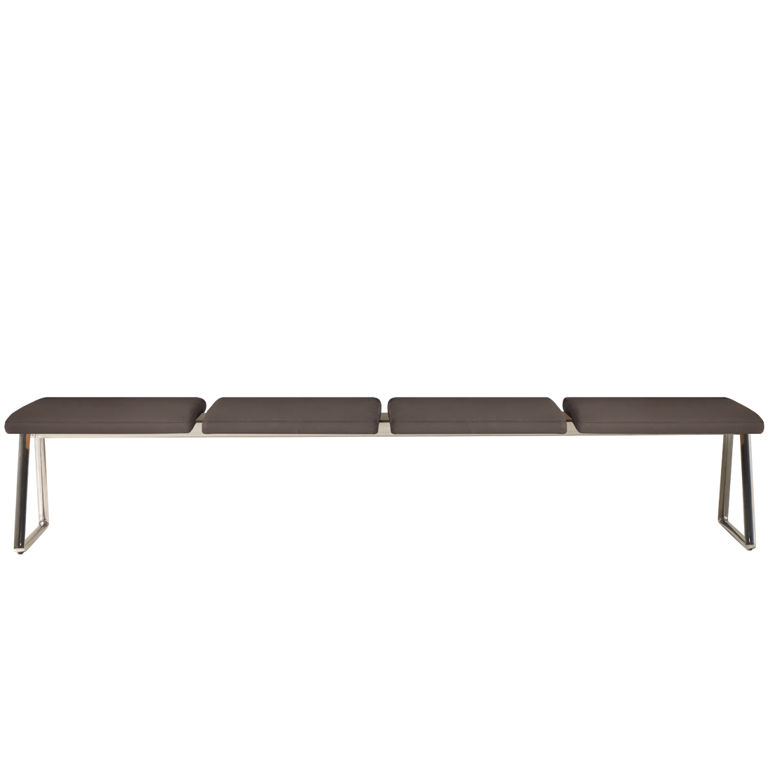 Lin Tapiz LIN0640 + LIN1040 + LIN0130TA 4 seater bench with fully upholstered seats by INCLASS