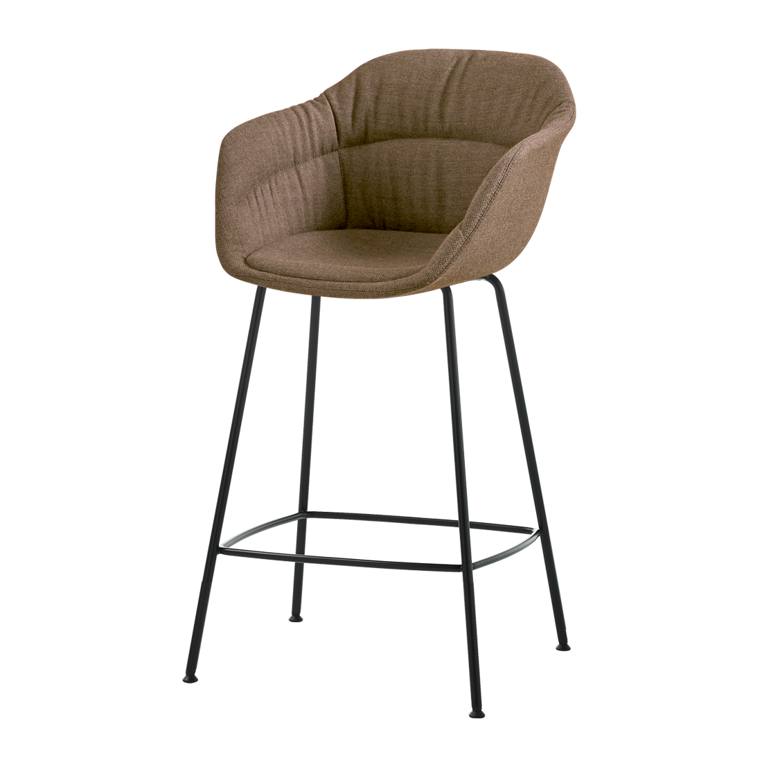 Taia Counter armchair with 4 leg frame (soft upholstered seat shell) by INCLASS