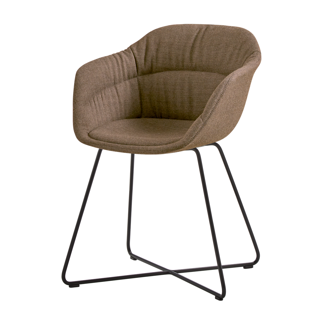Taia Armchair with sled frame (soft upholstered seat shell) by INCLASS