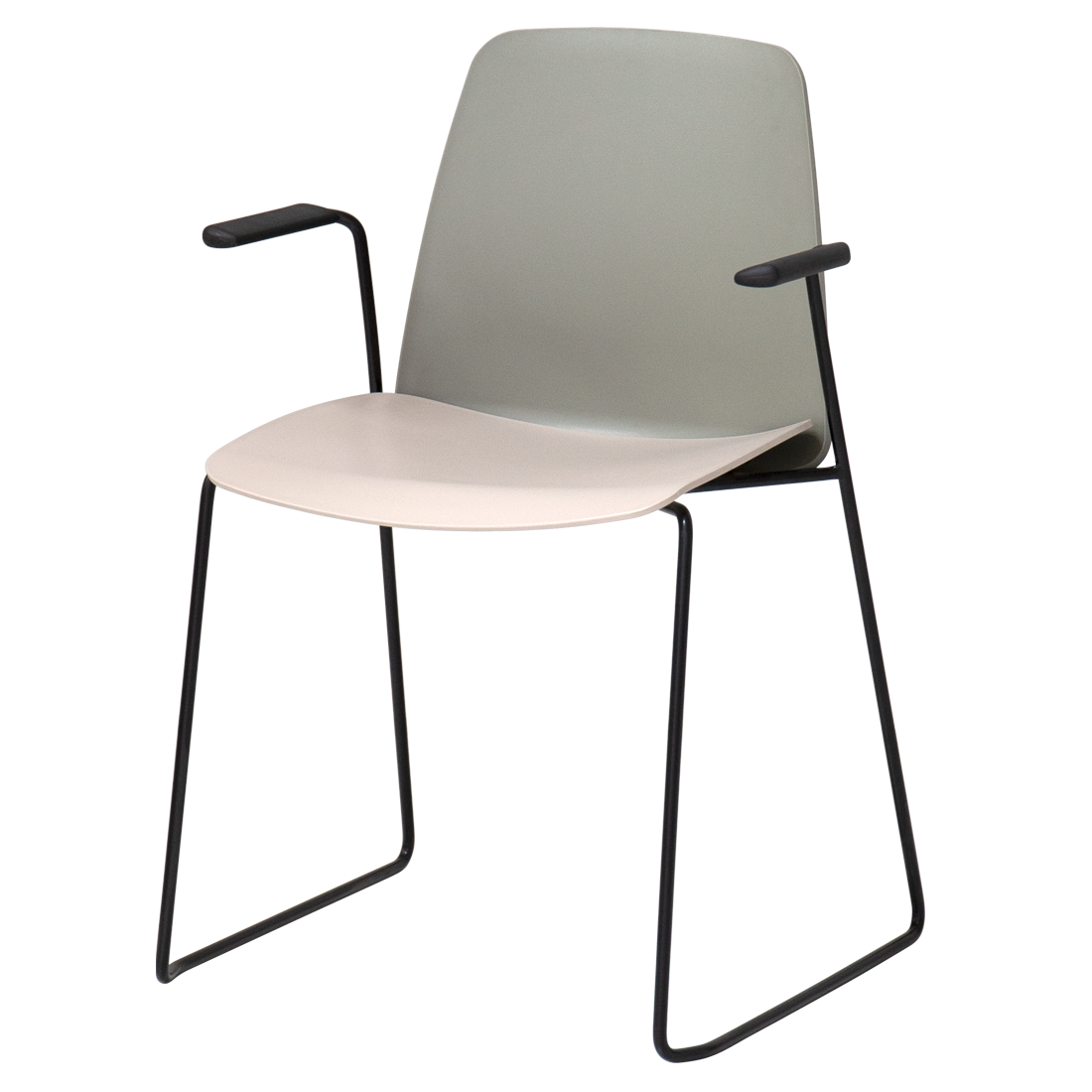 Unnia Armchair with sled frame by INCLASS