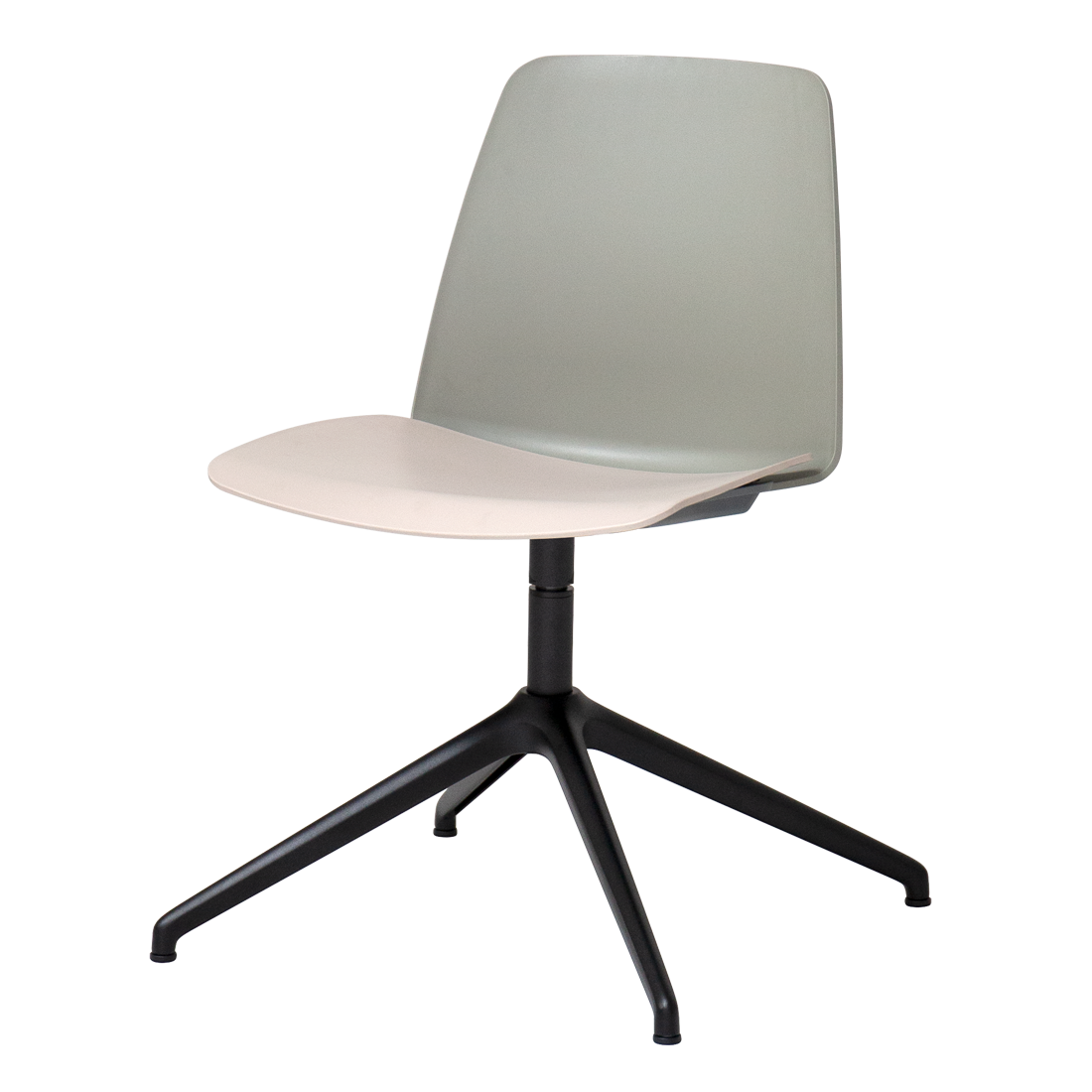 Unnia Chair with 4 spoke aluminum swivel base by INCLASS
