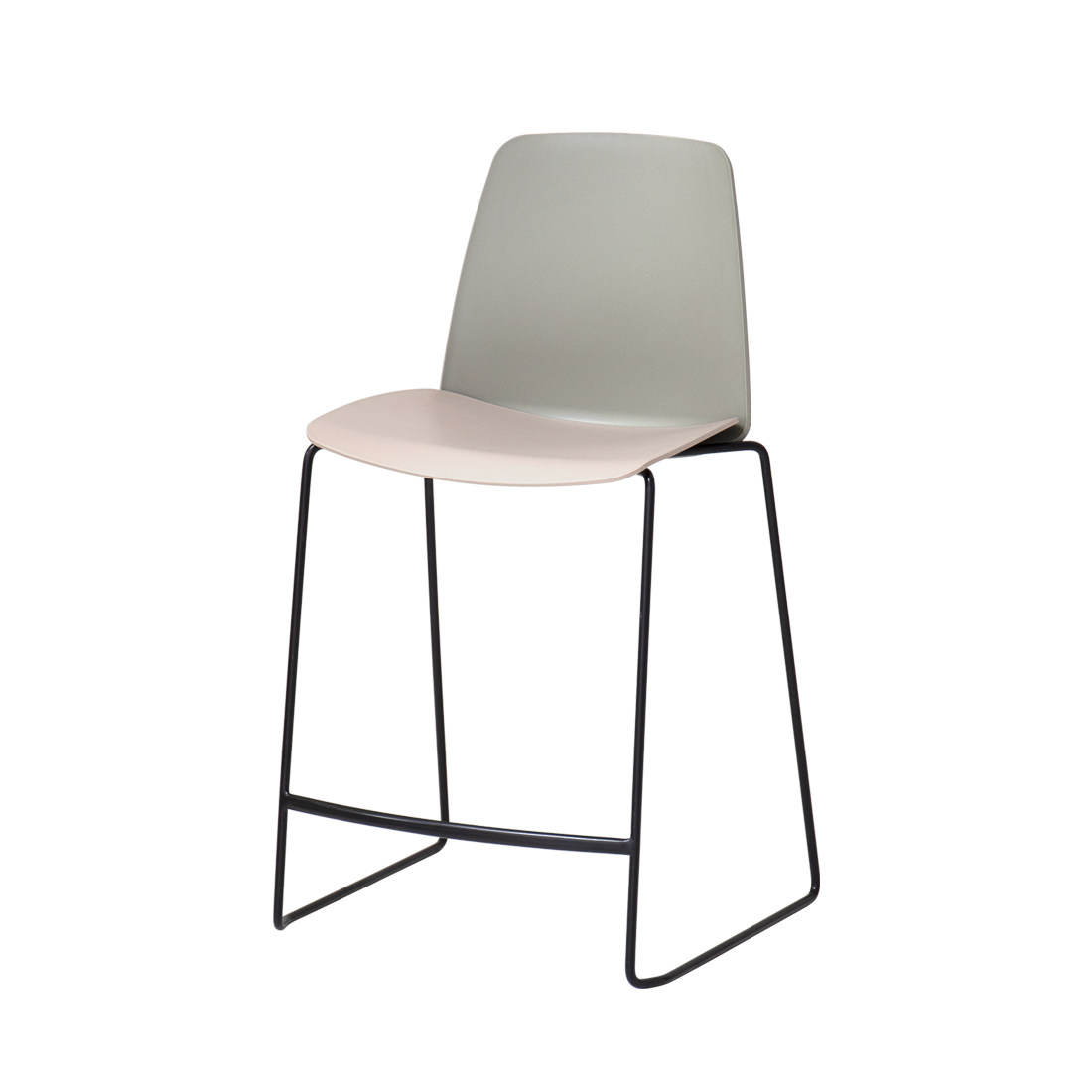Unnia Medium stool with sled frame by INCLASS