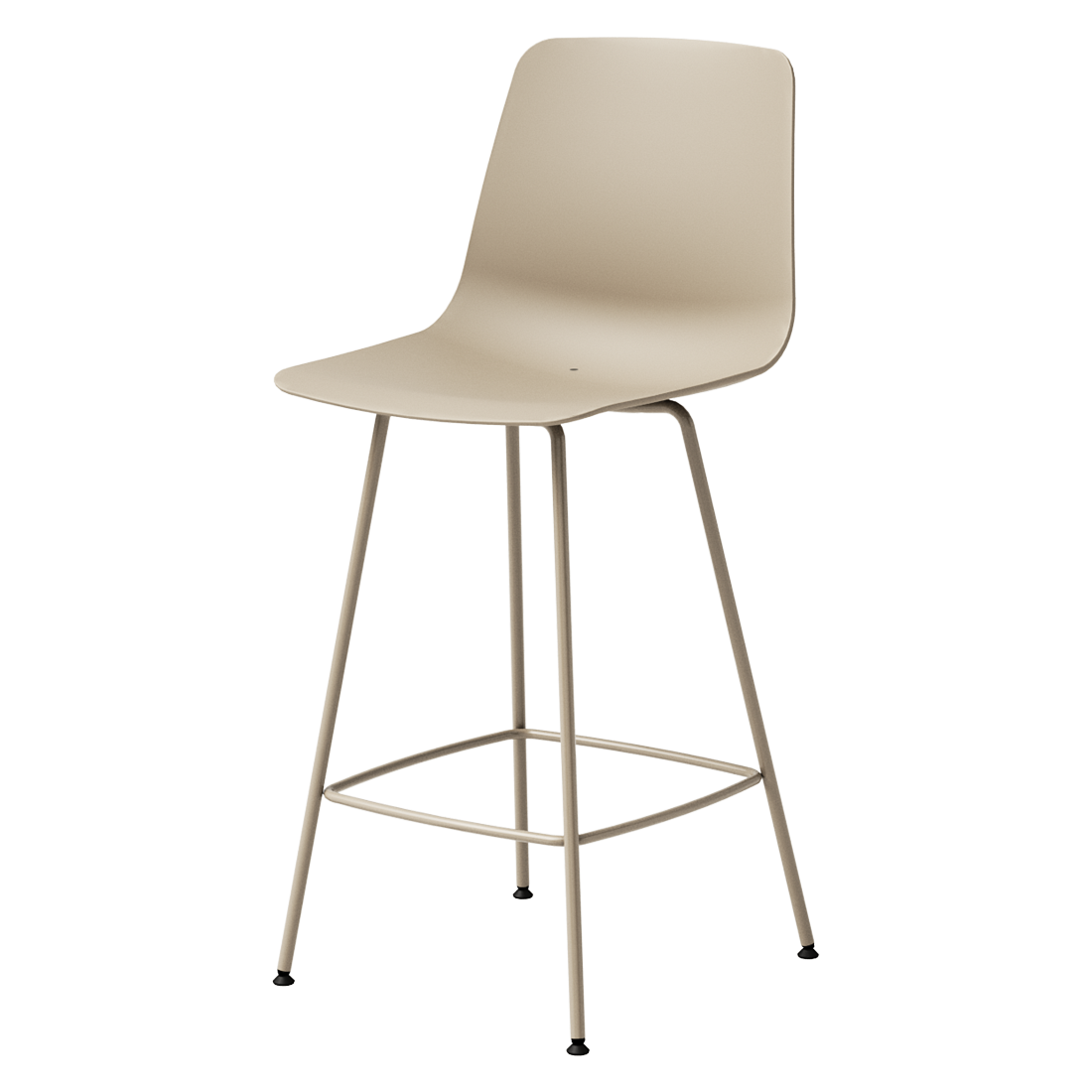 Varya Outdoor Counter chair with 4 leg frame in stainless steel by INCLASS