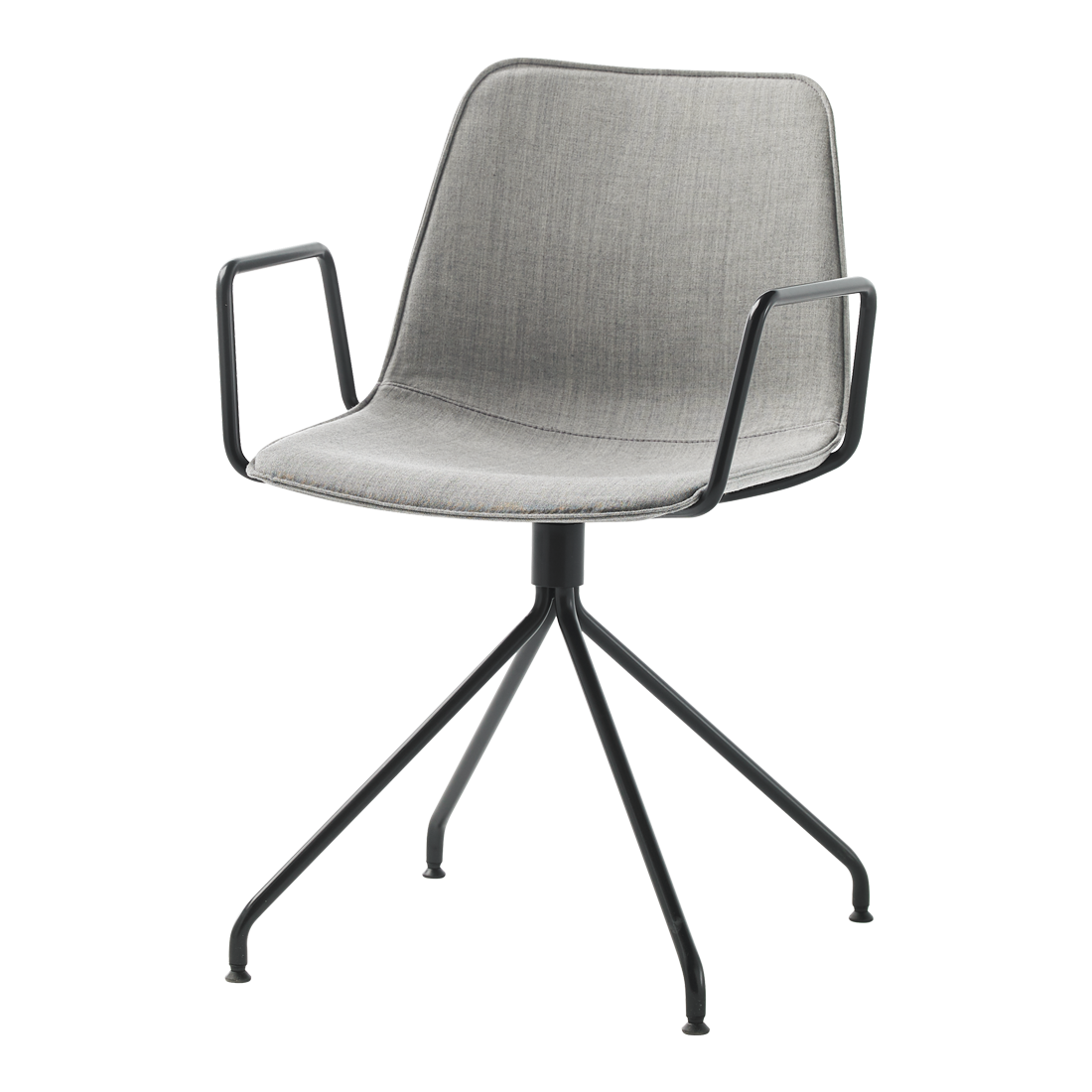 Varya Tapiz VAR0650 + VAR0100 Armchair with 4 spoke steel swivel base by INCLASS