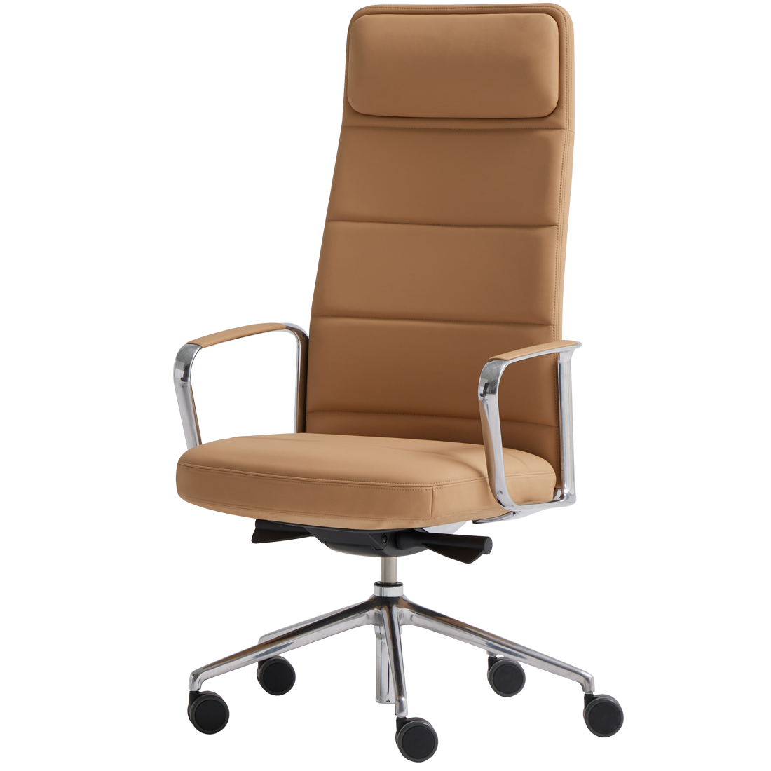 Zenpro Swivel synchro armchair high back horizontal stitching upholstery by INCLASS