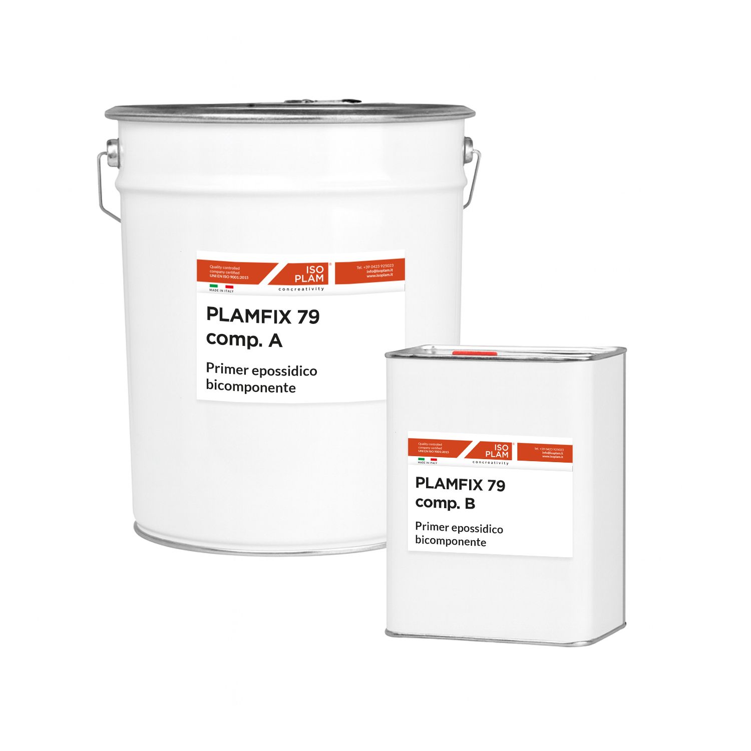 Plamfix79 A+B: primer epossidico bicomponente by Isoplam