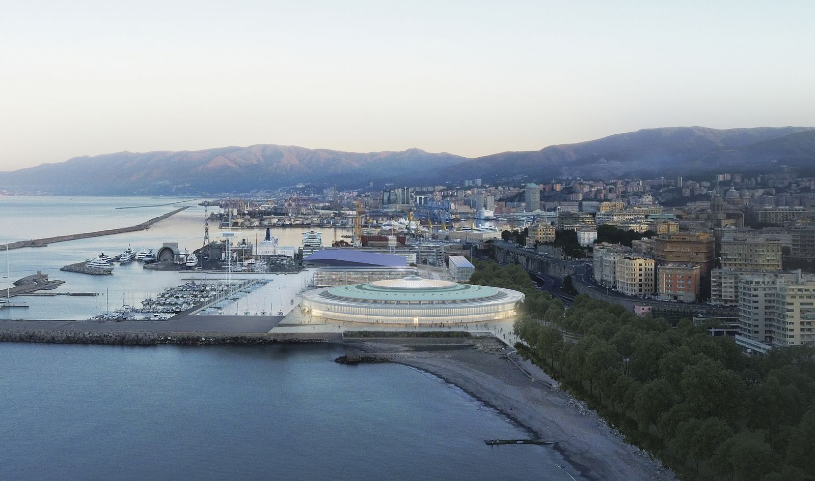 Calcestruzzi sostenibili per il Waterfront di Genova by Italcementi