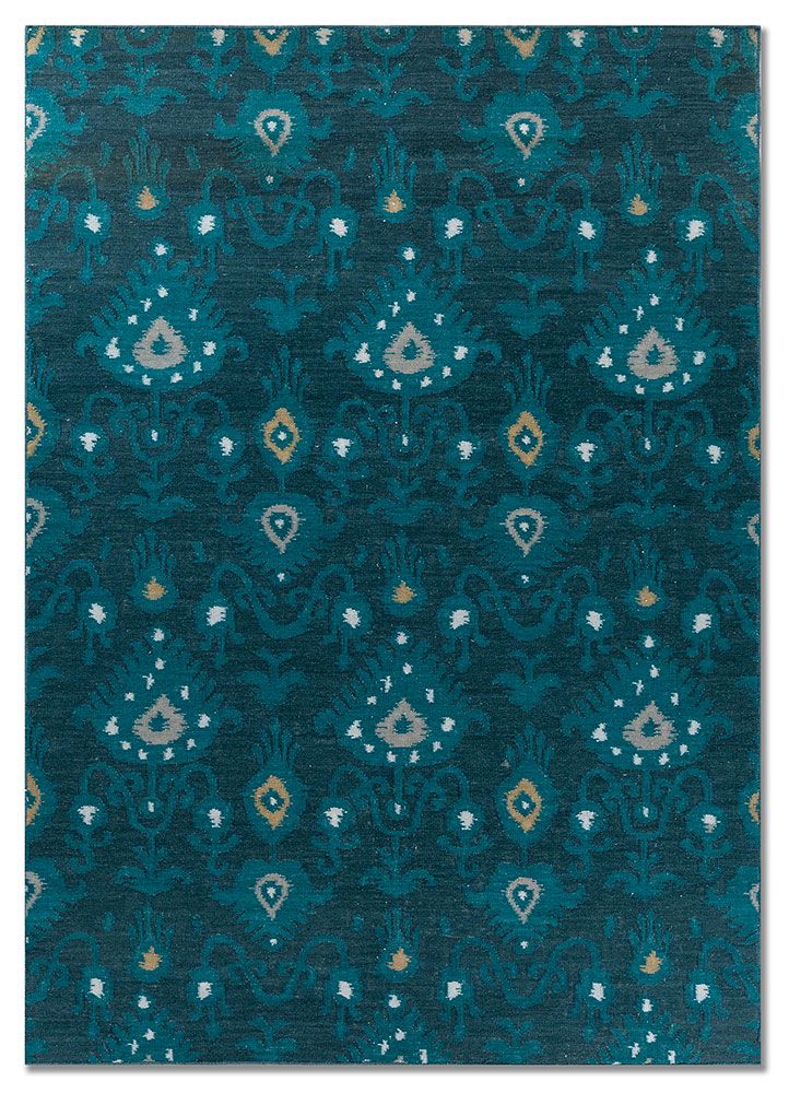 Bedouin ADWL-13322(FR), Peacock Blue/Peacock Blue by Jaipur Rugs