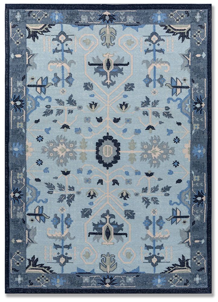 Bedouin ADWL-23008, Milky Blue/Dark Denim by Jaipur Rugs