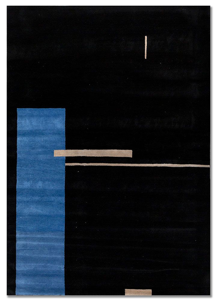 Sthir AIWL-3011, Ebony/Inky Sea by Jaipur Rugs