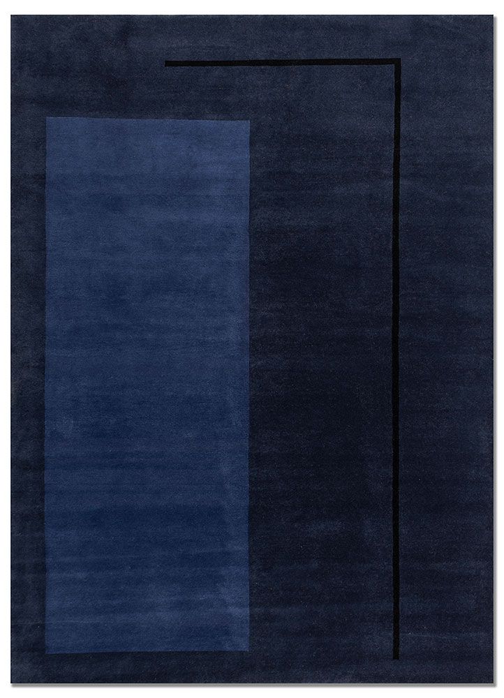 Sthir AIWL-3012, Medieval Blue/Twilight Blue by Jaipur Rugs