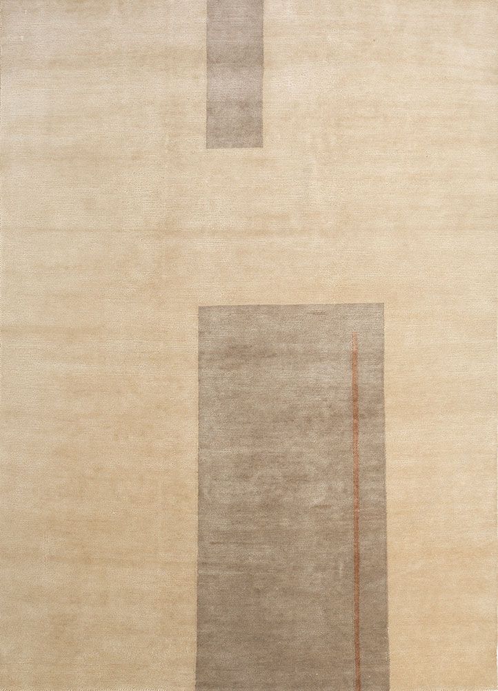 Sthir AIWL-3015, Soft Gold/Dark Taupe by Jaipur Rugs