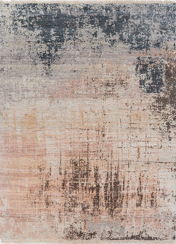 Chaos Theory EA-9014, White/Light Coral by Jaipur Rugs