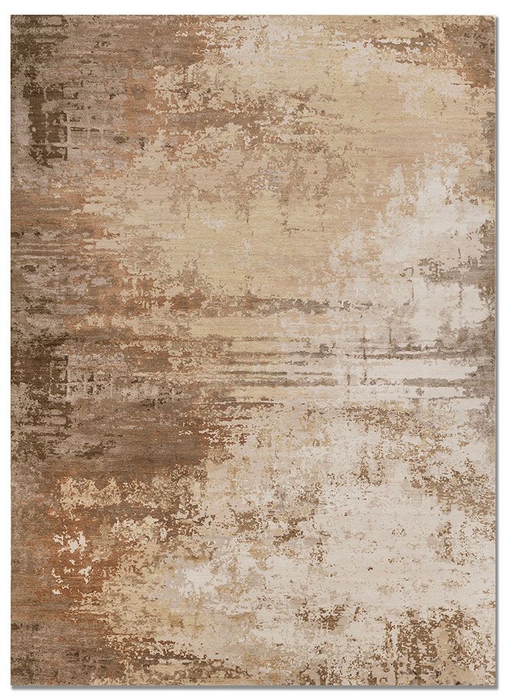 Chaos Theory EBSK-9017, Dune Dust/Indian Brown by Jaipur Rugs