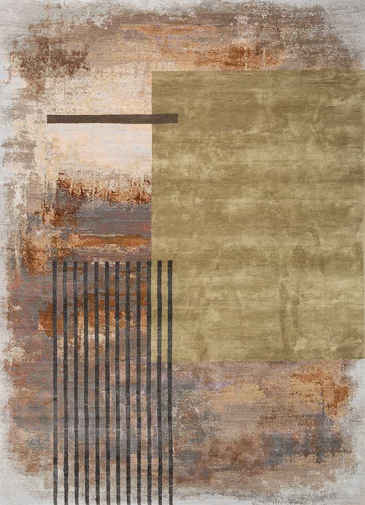 Chaos Theory EN-369, Medium Gray/Light Peach by Jaipur Rugs