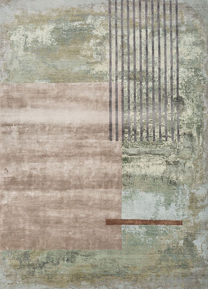Aakar ESK-369(3D), Granite Green/Seamist by Jaipur Rugs