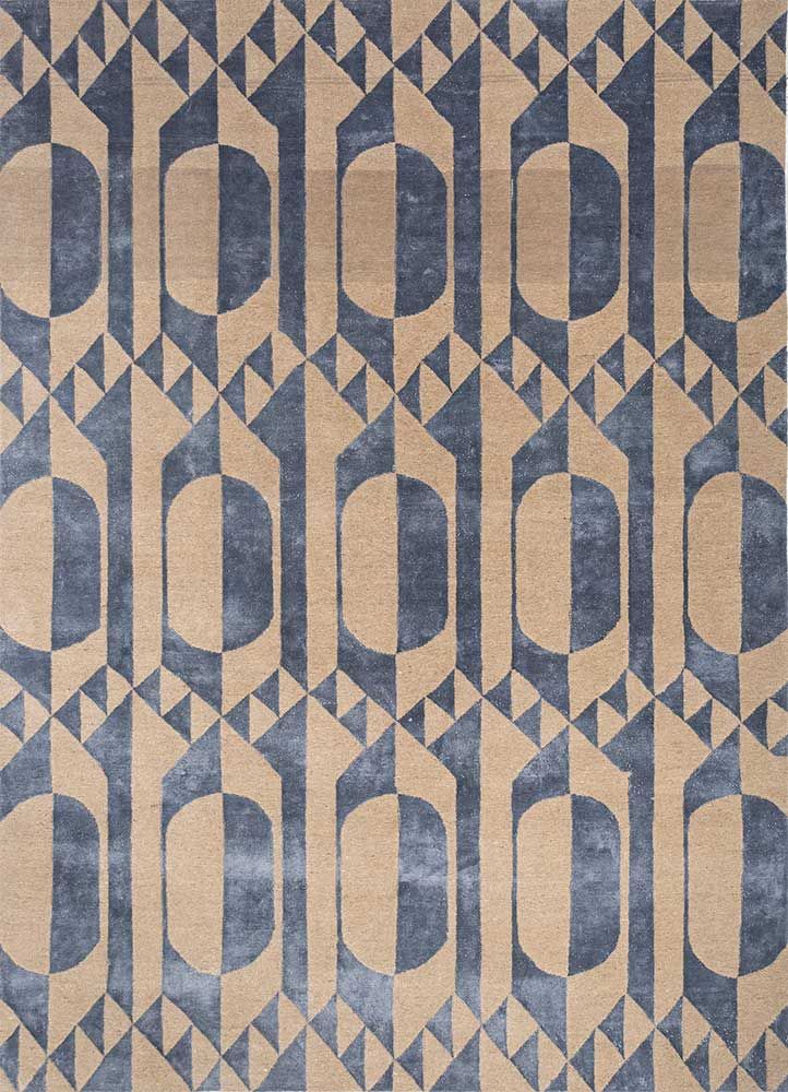 Aakar ESKN-336, Rawhide/Ensign Blue by Jaipur Rugs