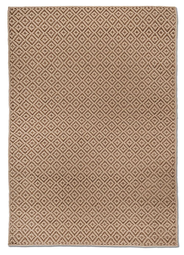 Nomadic Threads HAZ-01, Wood Brown/Light Peach by Jaipur Rugs